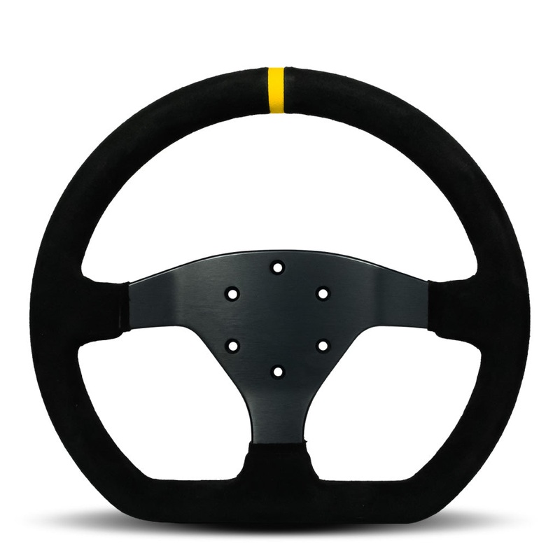 Porsche 911 GT3 Cup Steering Wheel - Black Suede Black Spokes 320mm - 991.347.804.8A