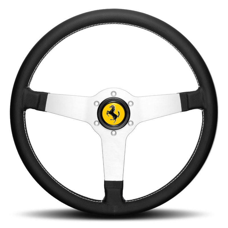 Ferrari 308 GTB GTS Steering Wheel - Black Leather Black Spokes 360mm