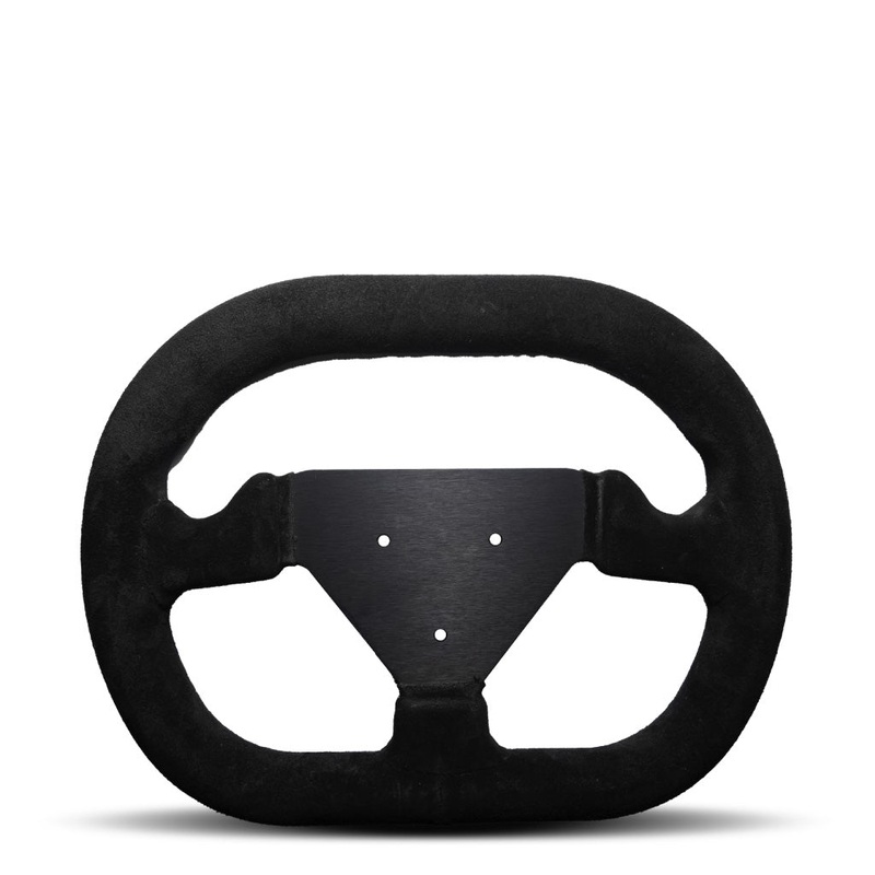 Sport Line Formula Steering Wheel - Black Suede Black Spokes 280mm