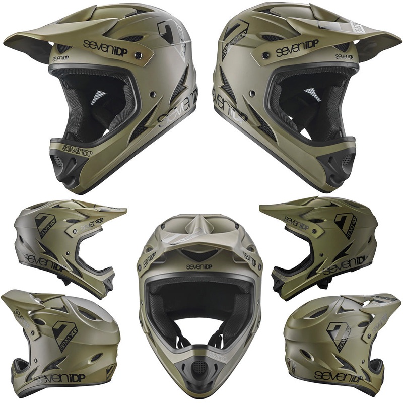 Seven 7 iDP M1 Full Face Helmet - S - Army Green